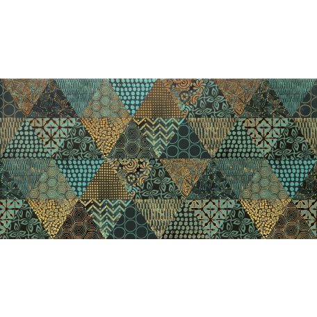 Domino Margot Green Geo 60,8x30,8 dekor 