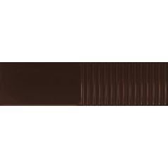 Tubadzin Groove Brown 2 STR 29,8x7,8x1cm fényes csempe