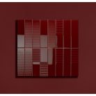 Tubadzin Groove Burgundy 1 STR 29,8x7,8x1cm fényes csempe