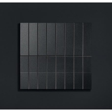 Tubadzin Groove Graphite Sugar 1 STR 29,8x7,8x1cm fényes
