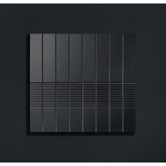 Tubadzin Groove Graphite Sugar 2 STR 29,8x7,8x1cm fényes