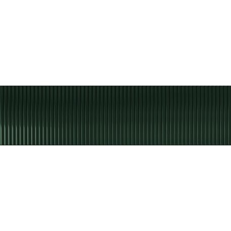 Tubadzin Groove Green 1 STR 29,8x7,8x1cm fényes csempe