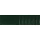 Tubadzin Groove Green 2 STR  29,8x7,8x1cm fényes csempe