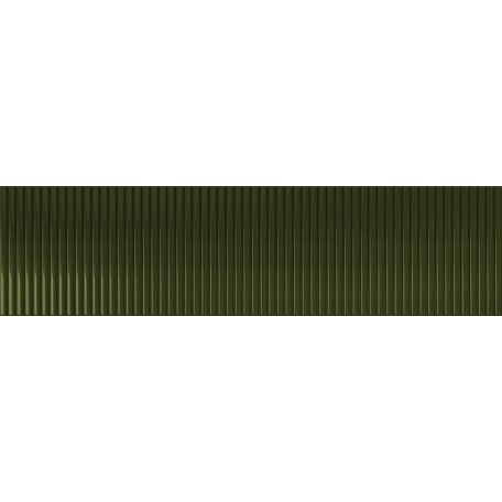 Tubadzin Groove Olive STR 1 29,8x7,8x1cm fényes csempe