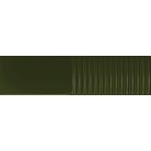 Tubadzin Groove Olive STR 2 29,8x7,8x1cm fényes csempe