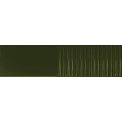 Tubadzin Groove Olive STR 2 29,8x7,8x1cm fényes csempe