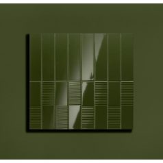 Tubadzin Groove Olive STR 2 29,8x7,8x1cm fényes csempe