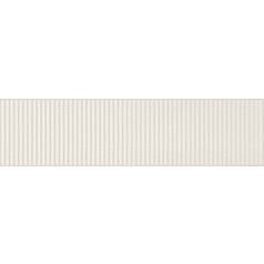  Tubadzin Groove White Sugar 1 STR 29,8x7,8x1cm fényes csempe