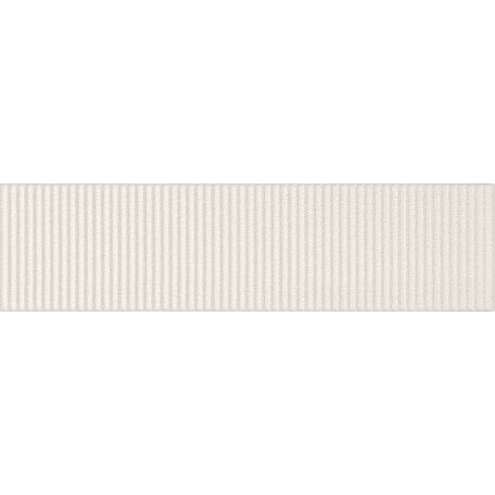 Tubadzin Groove White Sugar 1 STR 29,8x7,8x1cm fényes csempe