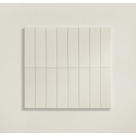 Tubadzin Groove White Sugar 1 STR 29,8x7,8x1cm fényes csempe