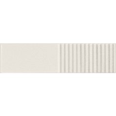 Tubadzin Groove White Sugar 2 STR 29,8x7,8x1cm fényes