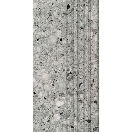 Tubadzin Macchia graphite Matt 59,8x29,8 Lépcsőlap