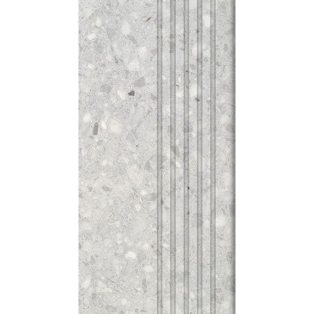 Tubadzin Macchia grey Matt 59,8x29,8 Lépcsőlap