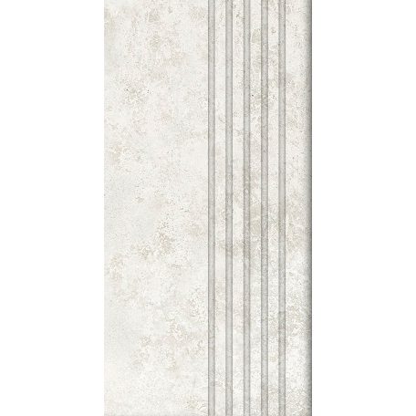 Tubadzin Torano white Matt 59,8x29,6x0,8 Lépcsőlap